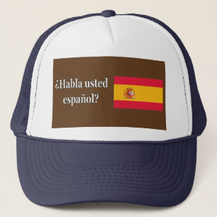 Boné Você fala espanhol? em espanhol. Sinalizar wf