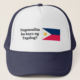 Boné Você fala Tagalog? no Tagalog. Sinalizador bf