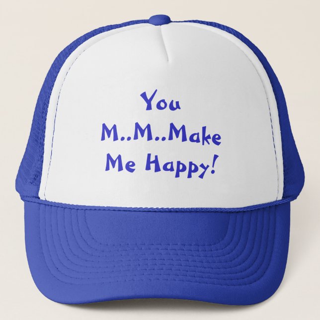 Boné Você M.M.Make mim chapéu feliz (Frente)