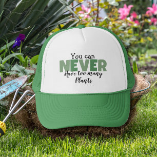 Boné Você Nunca Pode Ter Muitas Plantas Engraçadas