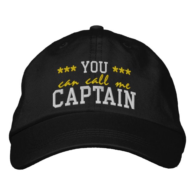 Boné Você Pode Me Chamar de Capitão (Frente)