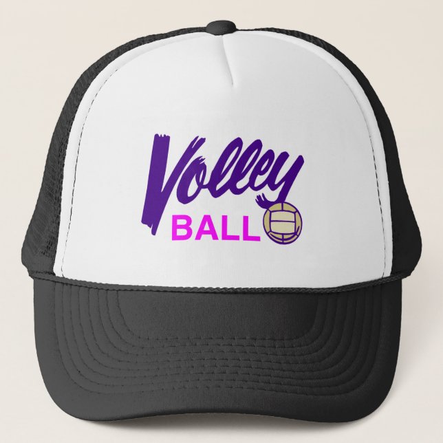 Boné Voleibol (roxo/rosa) (Frente)