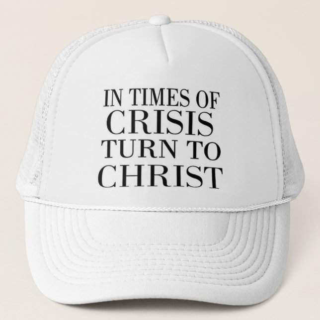 Boné voltar-se para Cristo em tempos de crise (Frente)