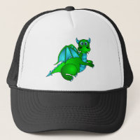 Vôo crepuscular - dragão verde & azul bonito