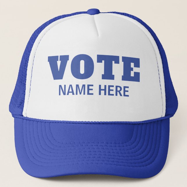 BONÉ VOTAÇÃO PERSONALIZADA ELEITORES CANDIDATO ELEIÇÃO (Frente)