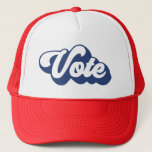 Boné Votação Retroativa | Azul<br><div class="desc">Saia e vote este ano de eleição! Este chapéu apresenta o texto Votar com uma letra azul retrógrada! Também disponível em vermelho</div>