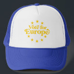 Boné Votar Pela Nossa Europa Futura Democracia Eleitora<br><div class="desc">Votar No Nosso Futuro Parlamento Europeu Eleitoral Democracia</div>