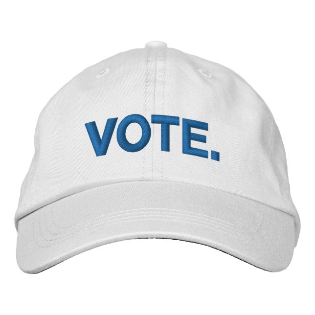Boné Vote azul e branco moderno (Frente)