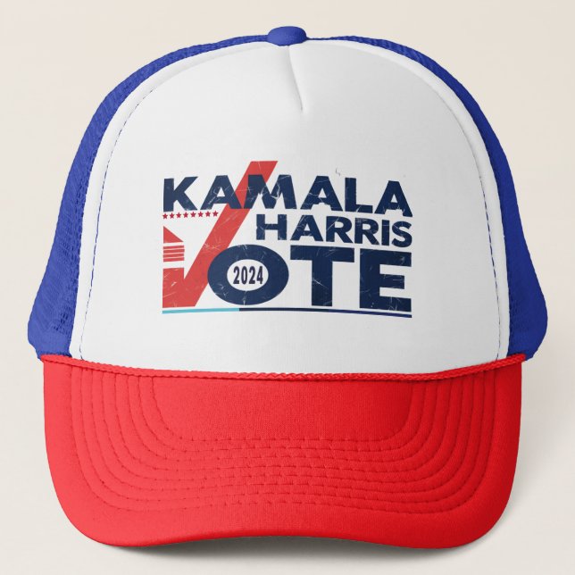 Boné Vote em Kamala Harris T-Shirt (Frente)