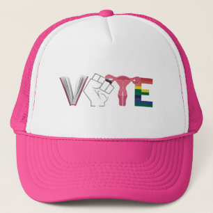 Boné Vote Feminista Direitos das Mulheres Livros Banido