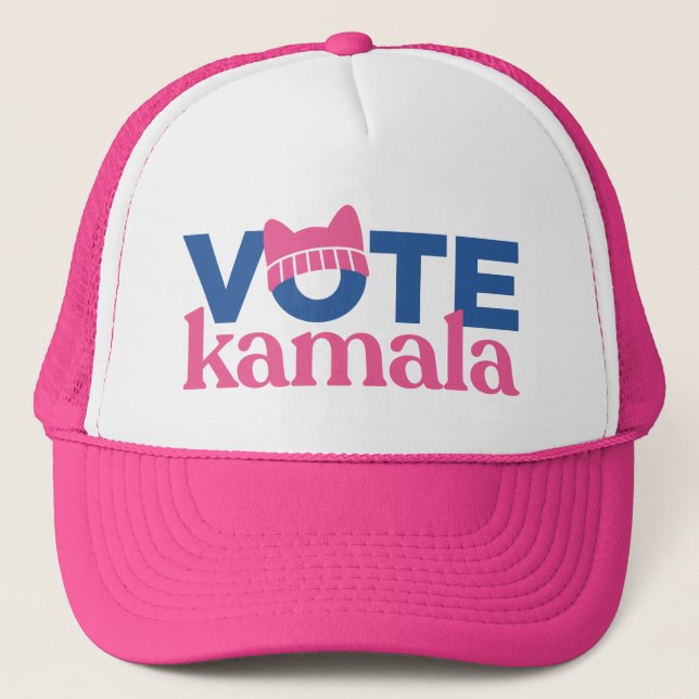 Boné Vote Kamala Pink (Frente)