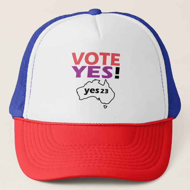 Boné Vote Sim Para A Voz Dos Indígenas Australianos (Frente)