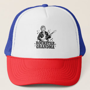 Boné Vovó Rockstar - Design de Música Divertida e Retro