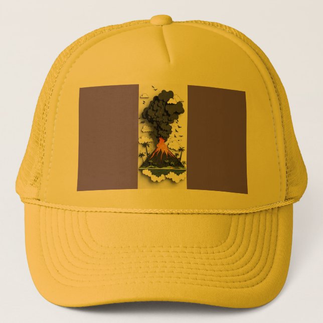 Boné Vulcão de camiseta (Frente)