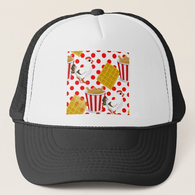 Boné waffles de frango (Frente)