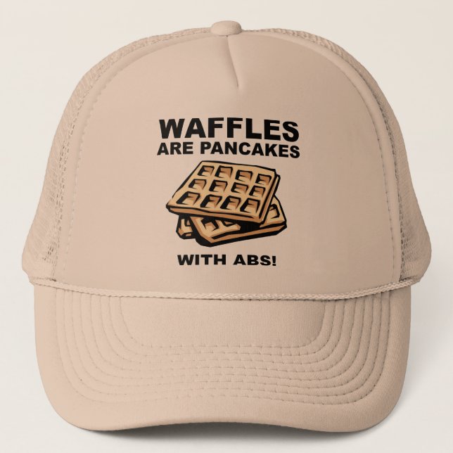 Boné Waffles Panquecas Com Abs Chapéu Funil Engraçado (Frente)