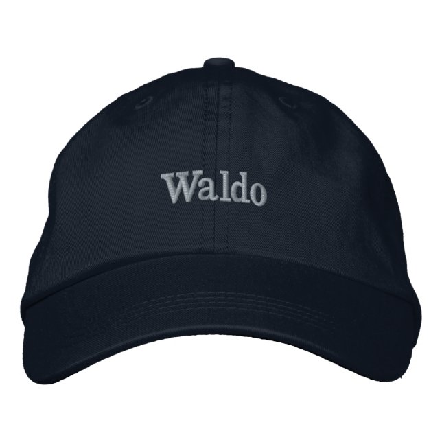 Boné "Waldo" Nome Masculino Bordado, (Frente)
