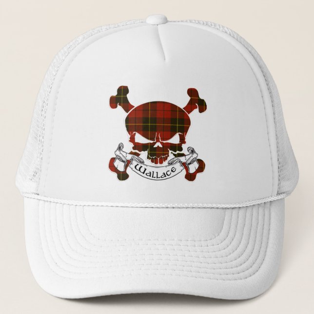 Boné Wallace Tartan Skull (Frente)