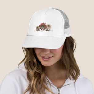 Boné Warrior Witage Flower Patterno Floral Branco