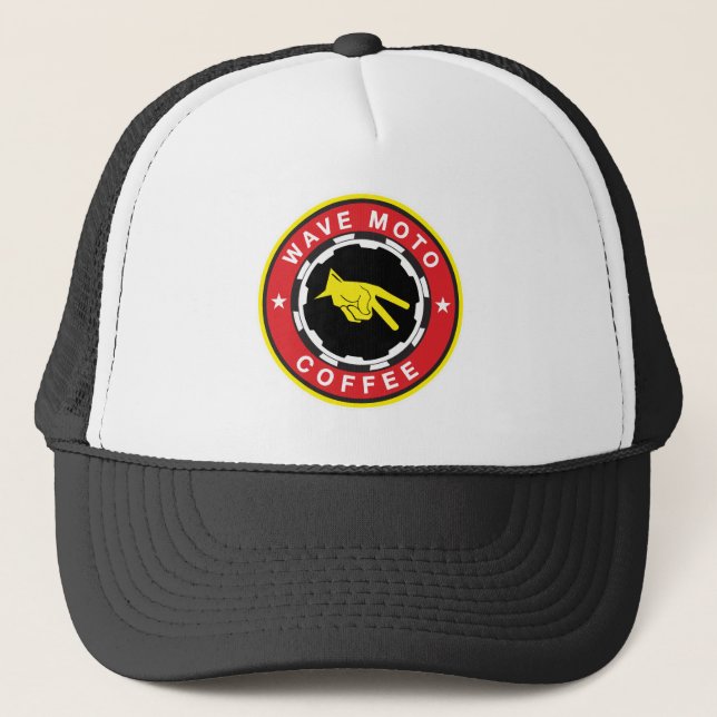 Boné Wave Moto Coffee - Trucker Hat (Frente)