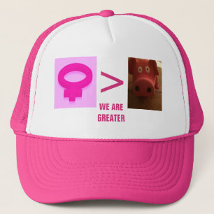 BONÉ WE ARE GREATER PINK AND WHITE HAT