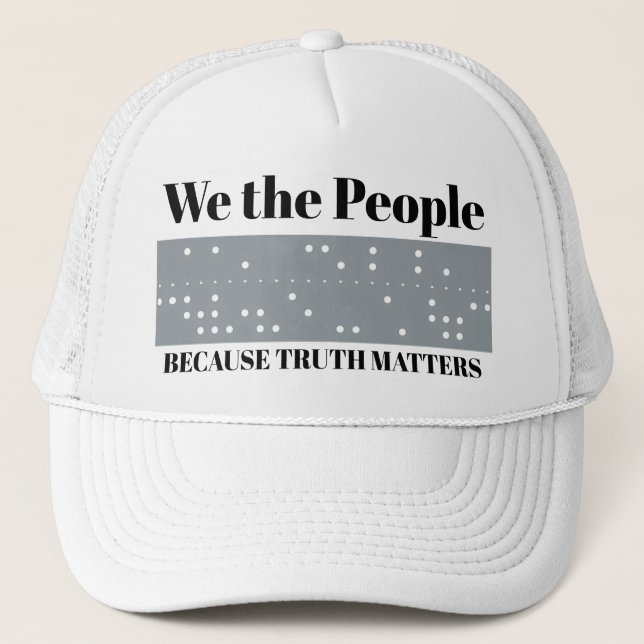 Boné We the People Because Truth Matters ITA2 Code (Frente)
