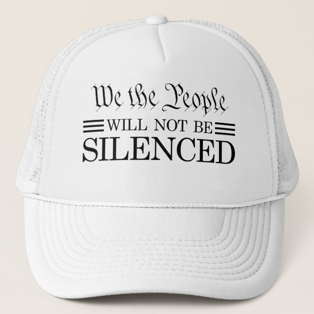 Boné We The People Will Not Be Silenced (Frente)