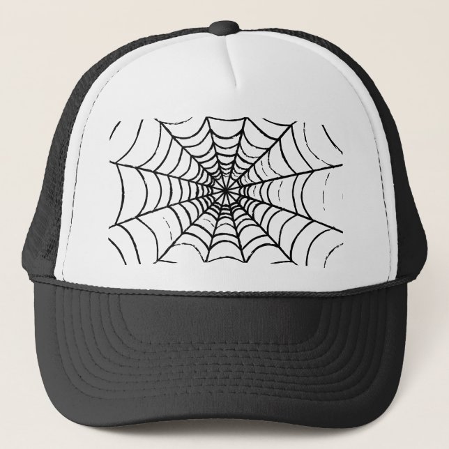 Boné Web de uma aranha simples - Fechar (Frente)