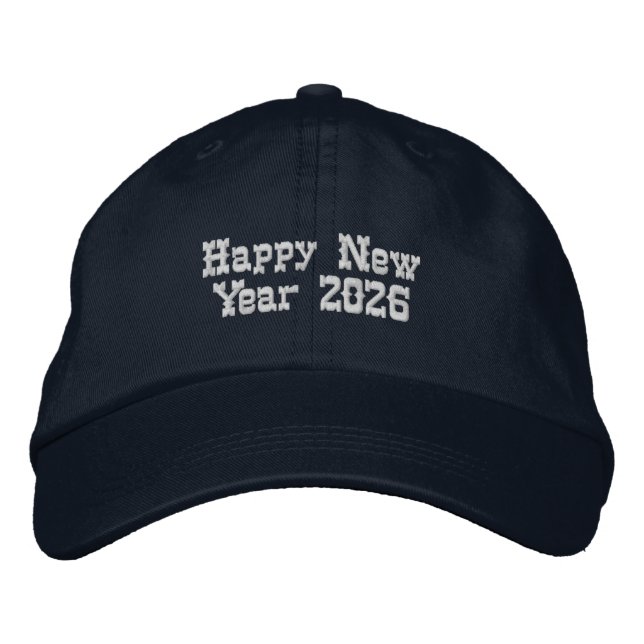 Boné Welcome 2026 New Year Celebration Party-Hat Navy  (Frente)