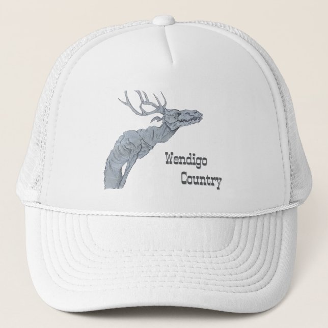 Boné Wendigo Country Algonquian Folklore Trucker's Hat (Frente)