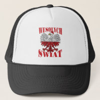 Wesolych Swiat Polonês Eagle Santa Hat