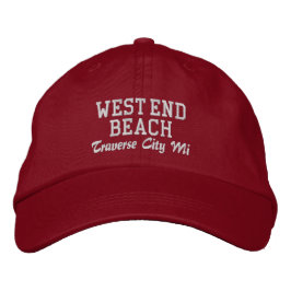 Boné West End Beach Traverse City MI Baseball Hat