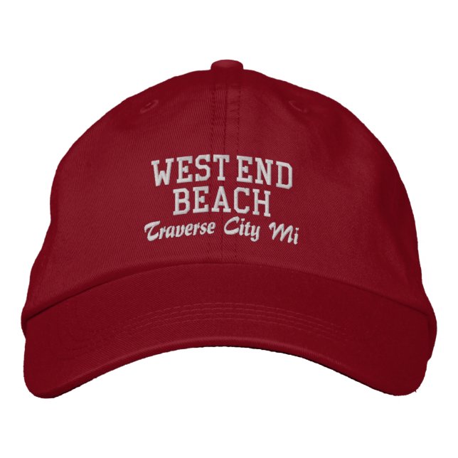 Boné West End Beach Traverse City MI Baseball Hat (Frente)