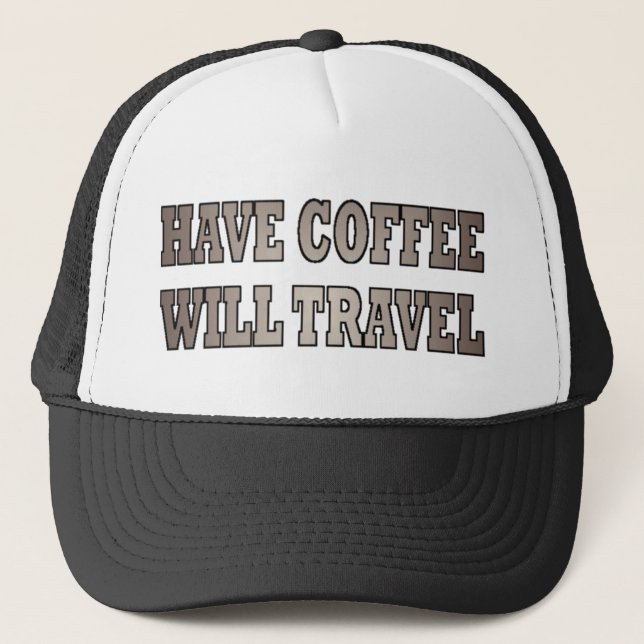 Boné Western Have Coffee Will Viagem (Frente)