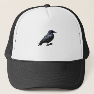 Boné Whimsigoth Moody Floral Grungy Corvus, Raven, Crow
