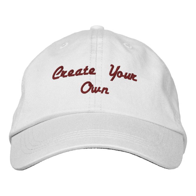 Boné White Custom Crie seu próprio texto ou nome (Frente)