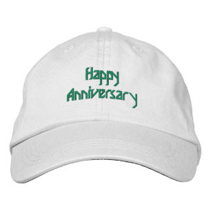 Boné White do texto personalizado do aniversário feliz