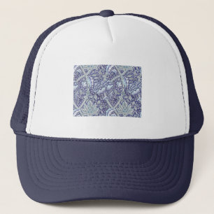 Boné William Morris Windrush Padrão Floral Azul