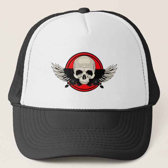 Boné Wing Skull - RED (Frente)