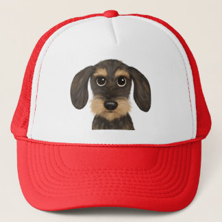 Boné Wirehaired Dachshund | Cachorro de Cartoon Teckel