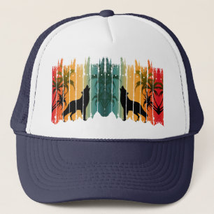 Boné Wolf Howling Sunset Trucker Hat