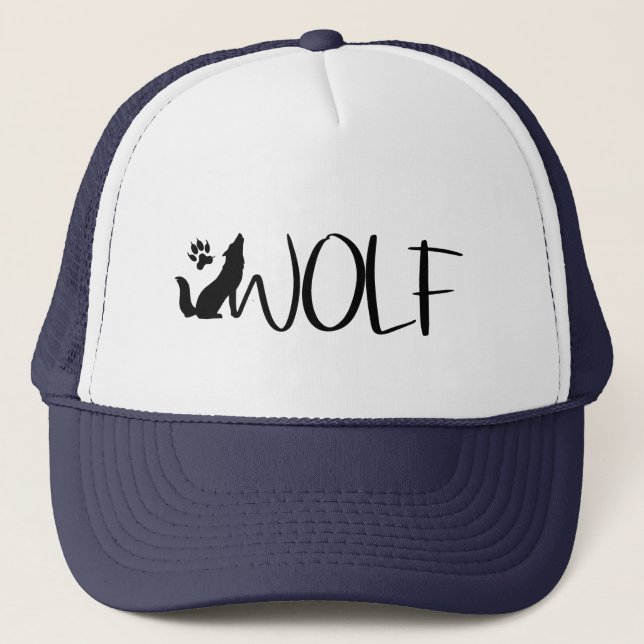 Boné Wolf Text Graphic Logo  (Frente)