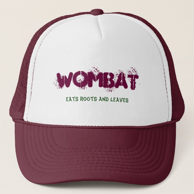 Boné Wombat, come raizes e folhas (Frente)
