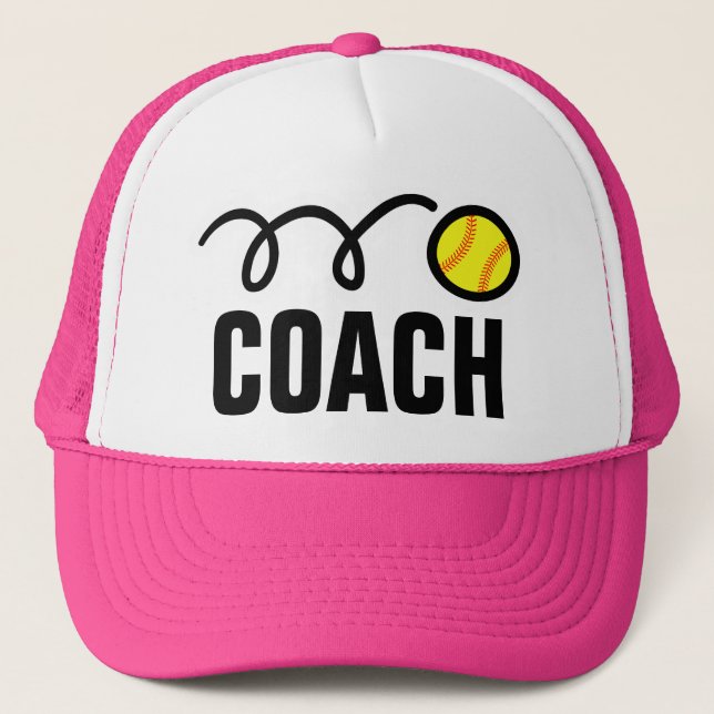 Boné Women's softball coach hat / baseball cap (Frente)