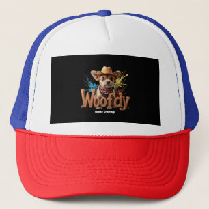 Boné Woofdy Cachorro Western Engraçado no Texas