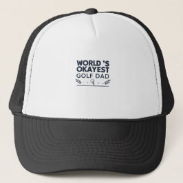 Boné World’s Okayest Golf Dad Vintage Emblem