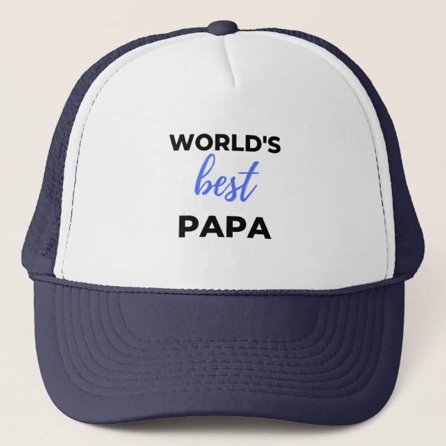 Boné World's Best Papa bl (Frente)