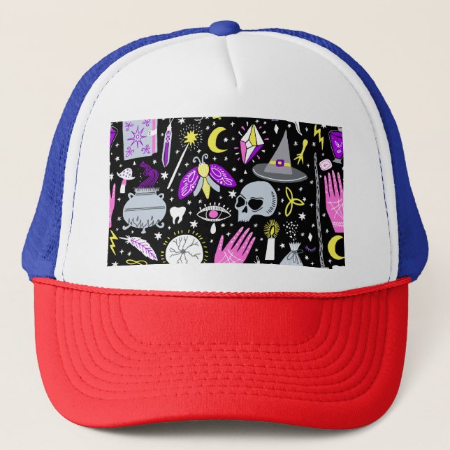 Boné Xadrez de tartan castanho-laranja-vírgula. (Frente)