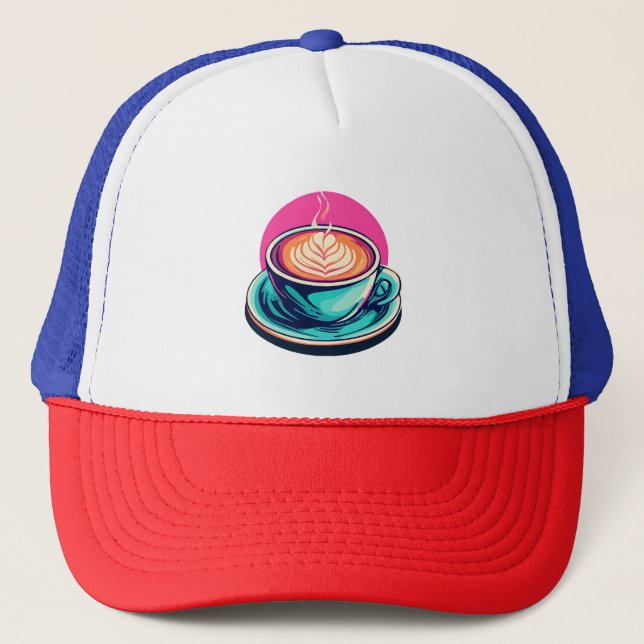 Boné Xícara de cappuccino (Frente)