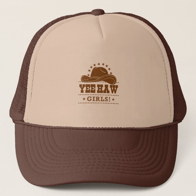 Boné Yee Haw Girls Cowgirl Hat Design (Frente)